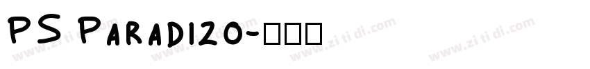 PS Paradizo字体转换
